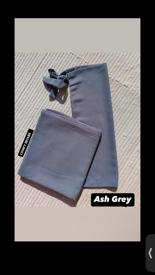 GEORGETTE HIJAB NIQAB - ASH GREY