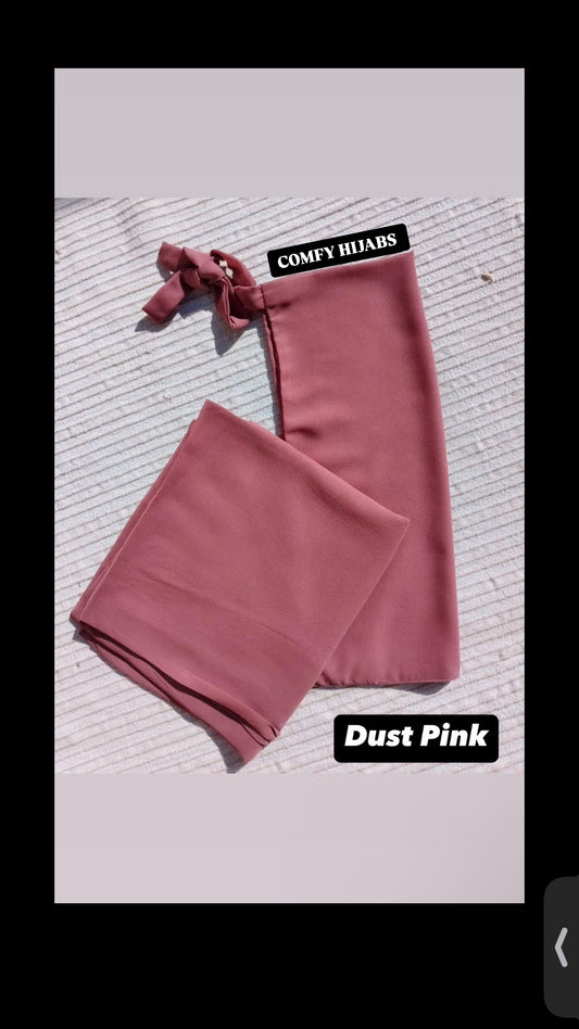 GEORGETTE HIJAB NIQAB - DUSTY PINK