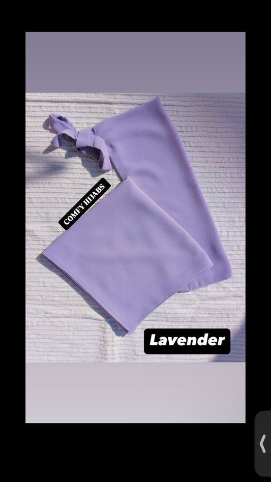 GEORGETTE HIJAB NIQAB - LAVENDER