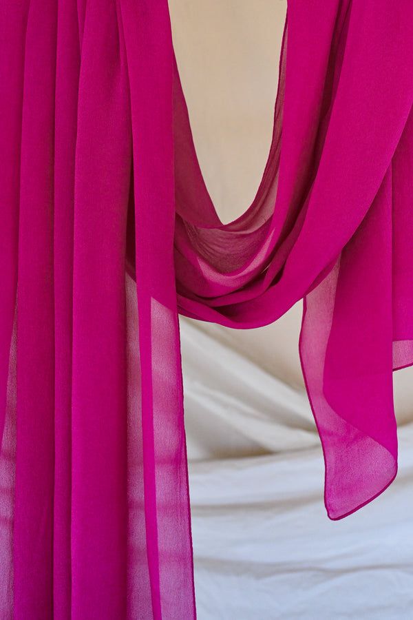 Georgette Chiffon - HOT PINK